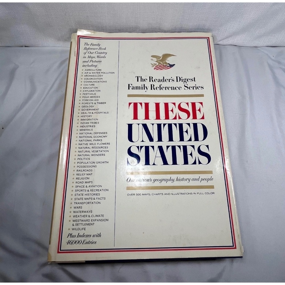 1968 Readers Digest These United States Family Reference Series Hardcover Book